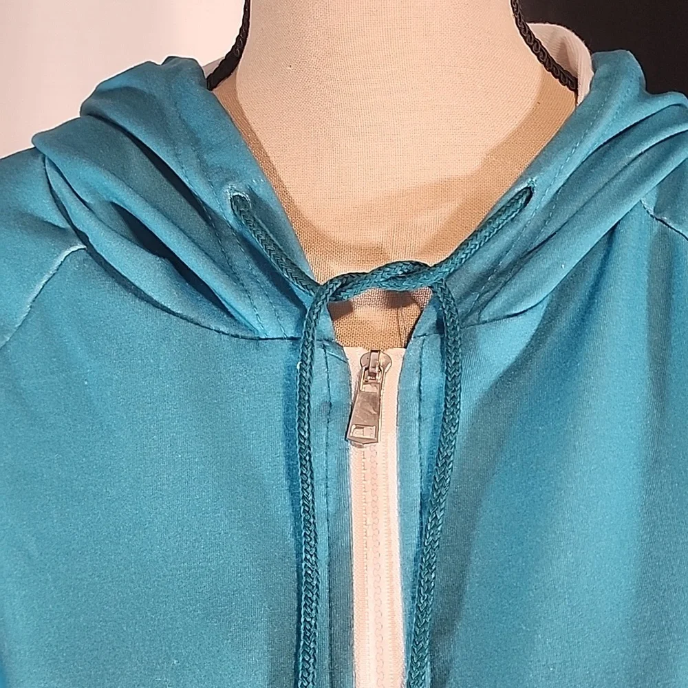 Etcyy Sweatshirt Active Streetwear Zipper Ombre Jacket. M - Picture 5 of 13